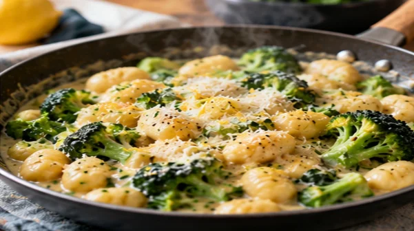 Gnocchis crémeux au brocoli surgelé : un dîner à la poêle en 20 minutes